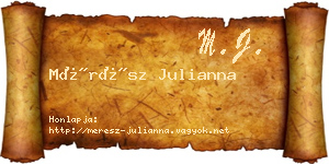 Mérész Julianna névjegykártya