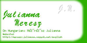 julianna meresz business card